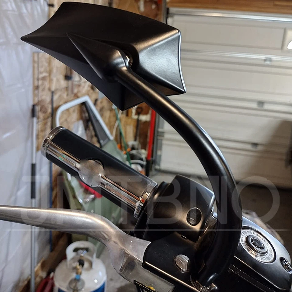 Espejos retrovisores laterales negros para motocicleta Yamaha Stryker XVS1300 2011-2018 EE. UU. Foto 2 de 4