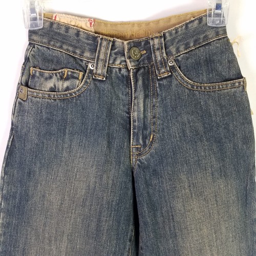 ELEMENT Skate Jeans Blue Straight Skateboard Vintage Wash Junior Size 22 - Picture 3 of 10