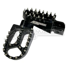 Yamaha PW 50 Aftermarket Minis Billet Aluminum Foot Peg Set. BLACK