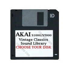 Akai S1000 / S5000 Floppy Disk Vintage Classics Library Choose Your Disk