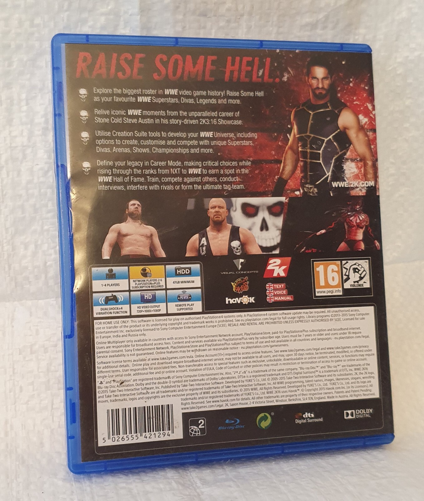PS4 GAME WWE 2K16 WRESTLING eBay