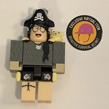 Roblox Celebrity Series Figure With Disaster Survival  Helmet Virtual Item Code