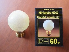 PAULMANN MINI GLOBE G60 EISKRISTALL BERNSTEIN 133.67  E27 60W Glühbirne DIMMBAR