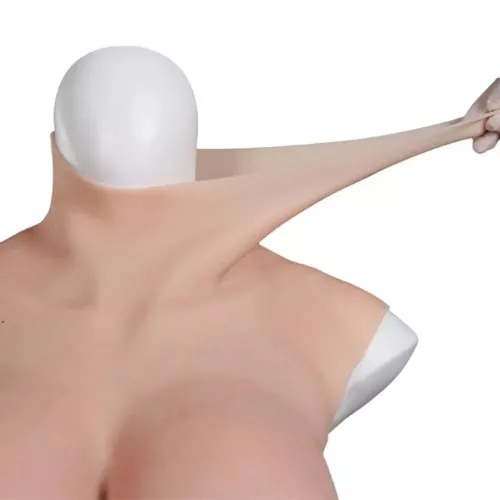 Realistic Fake Chest Enhancer Silicone Breast Forms for Cosplay - Picture 6 of 24