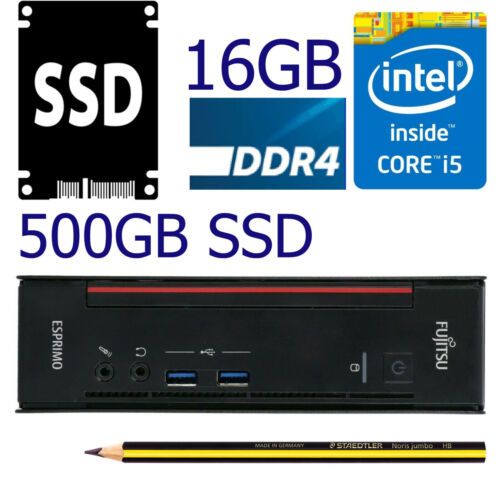 Mini Computer Q956 Intel i5-6500T 16GB Storage 500GB SATA SSD Dual Head Win 11 - Picture 2 of 7