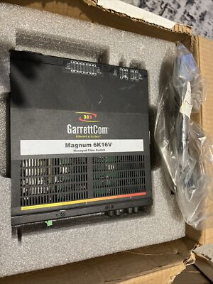 #ad GARRETTCOM MAGNUM 6K16V Managed Fiber Ethernet Switch Vertical 24 VDC XX Alarm $150.00