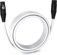 Canare L4E6S Star Quad Microphone Cable | Gold XLR-F XLR-M | White.