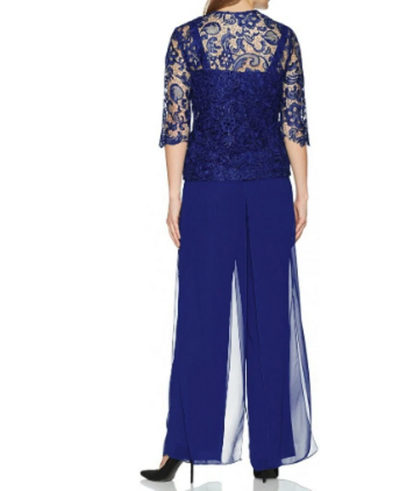 Traje pantalón de encaje para mujer Emma Street Ocasions boda madre de la novia plus 24W 3X Foto 2 de 4