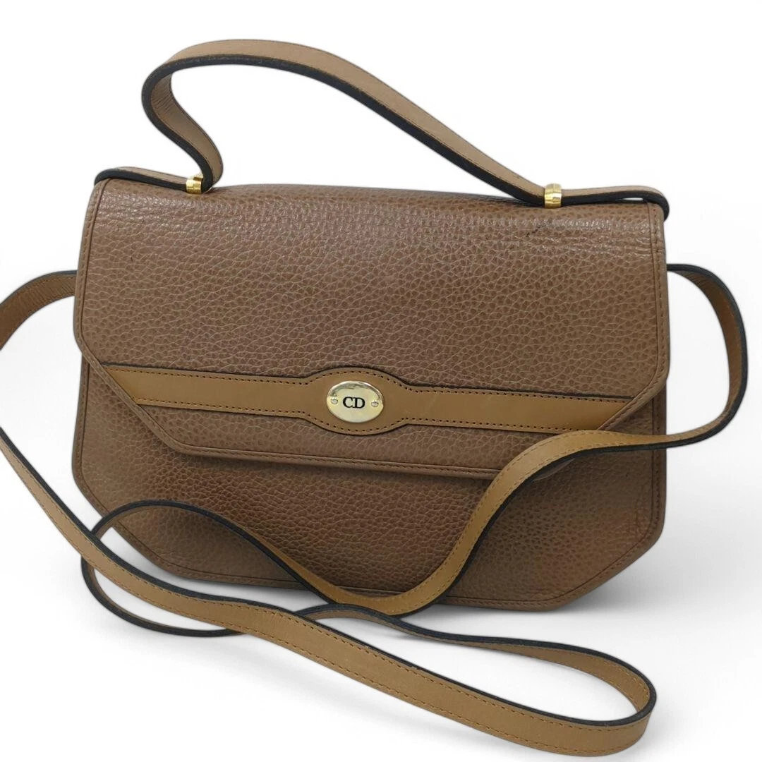 Sac bandoulière Christian Dior Christian rabat cuir