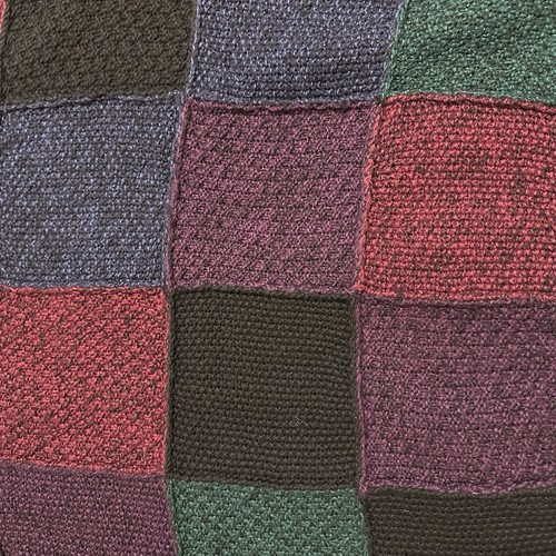 ⭐️⭐️ Northern Isles Wool Sweater Knitted By Hand Color block Sz L EUC - Picture 3 of 7