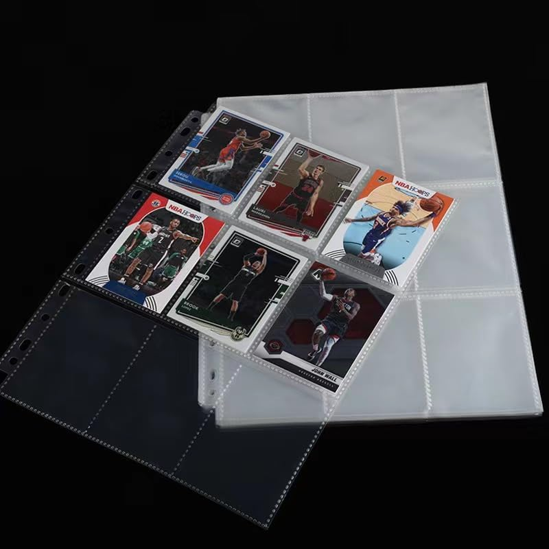 1800 Pockets Card Sleeves Binder Sheets, DoubleSided Trading Card