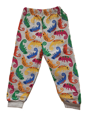 Pantaloni Jogger Ex Frugi In Cotone Verde Arcobaleno Per Bambini, 2-12 Anni, Nuovi Senza Etichetta