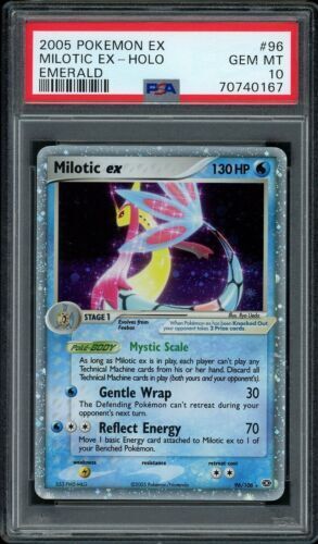 PSA 10 GEM MINT Pokemon MILOTIC Holo Rare 2005 ex Emerald #8 PSA 10 GEM MINT Pokemon MILOTIC Holo Rare 2005 ex Emerald #8