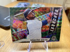 NELSON CRUZ 2021 PANINI MOSAIC LAUNCHED GREEN PRIZM #L3 MINNESOTA TWINS