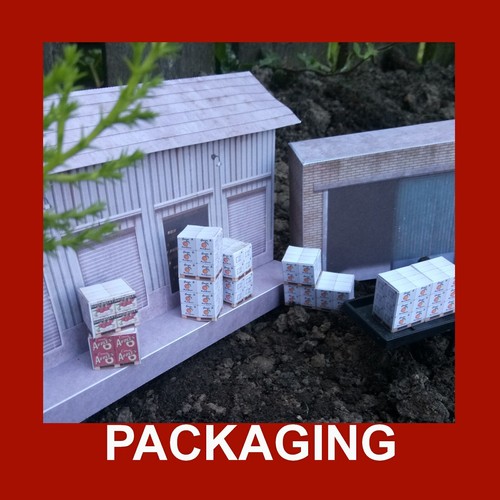 OO Gauge Model Container Card Kits 1:76 Boxes, Pallets, Fruit Parcels x 75 - Picture 6 of 11