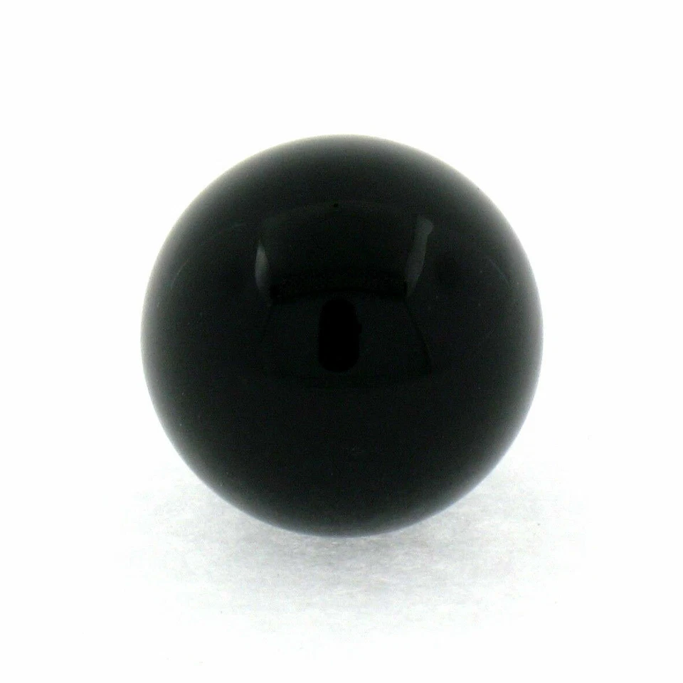 Новый простой красивый серебро и черный оникс 10 мм круглый шар серьги-гвоздики - Изображение 3 из 3
