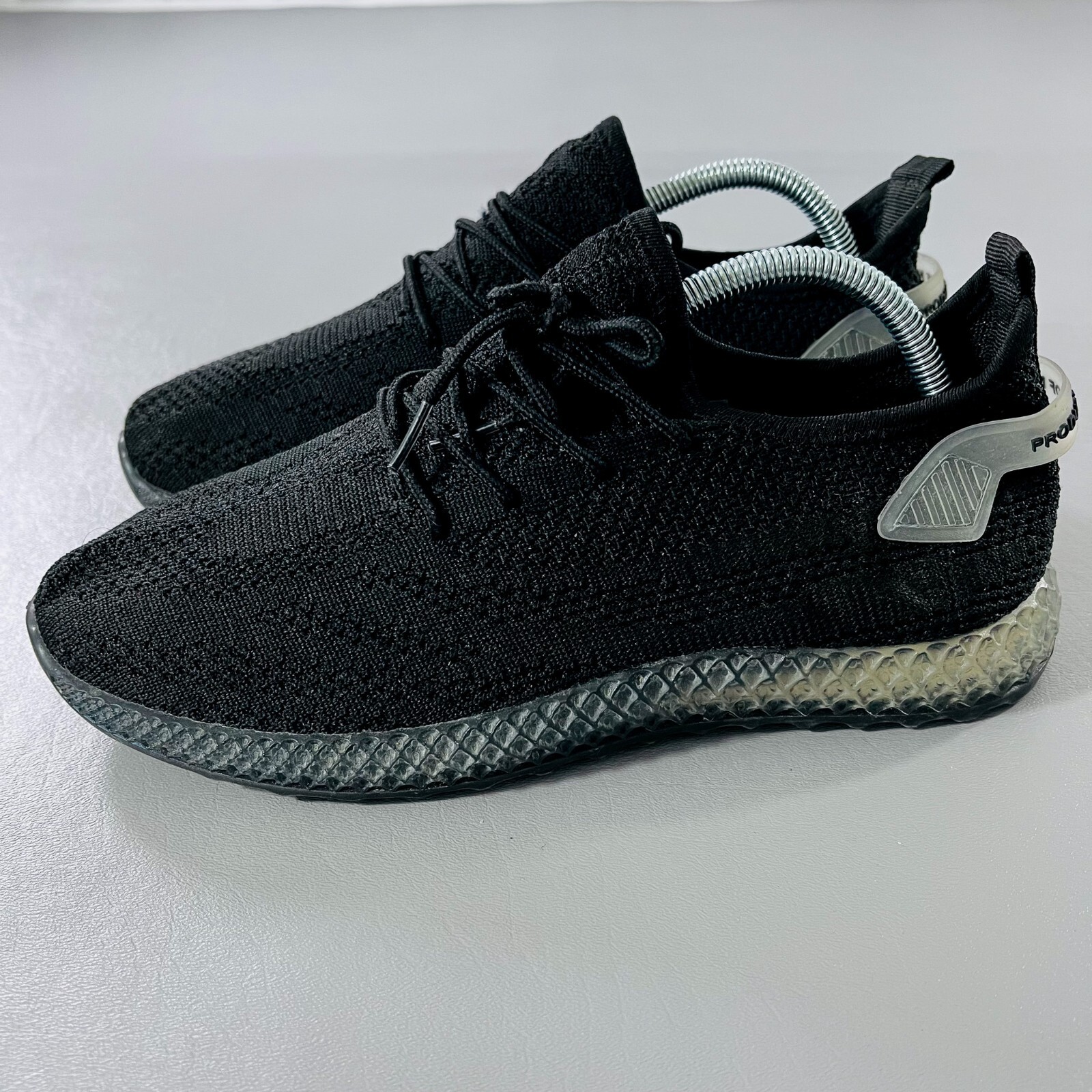 Scarpe da corsa pony donna 10 scarpe da ginnastica casual tessuto a maglia nero