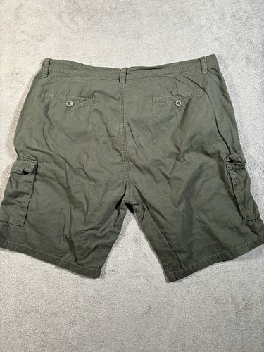Ring Of Fire Cargo Shorts Mens 33x9 Green Relaxed Fit Cotton Outdoors Hiking - Picture 6 of 11