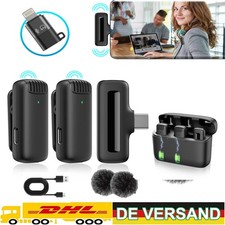 Lavalier Mikrofon wireless mini Ansteckmikrof...
