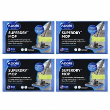 Addis Superdry Mop Refill Packs Kitchen Floor Cleaner Sponge Head Replacement