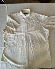 Ralph Lauren Button Down Shirt Yellow Blue Stripe Classic Fit XXL
