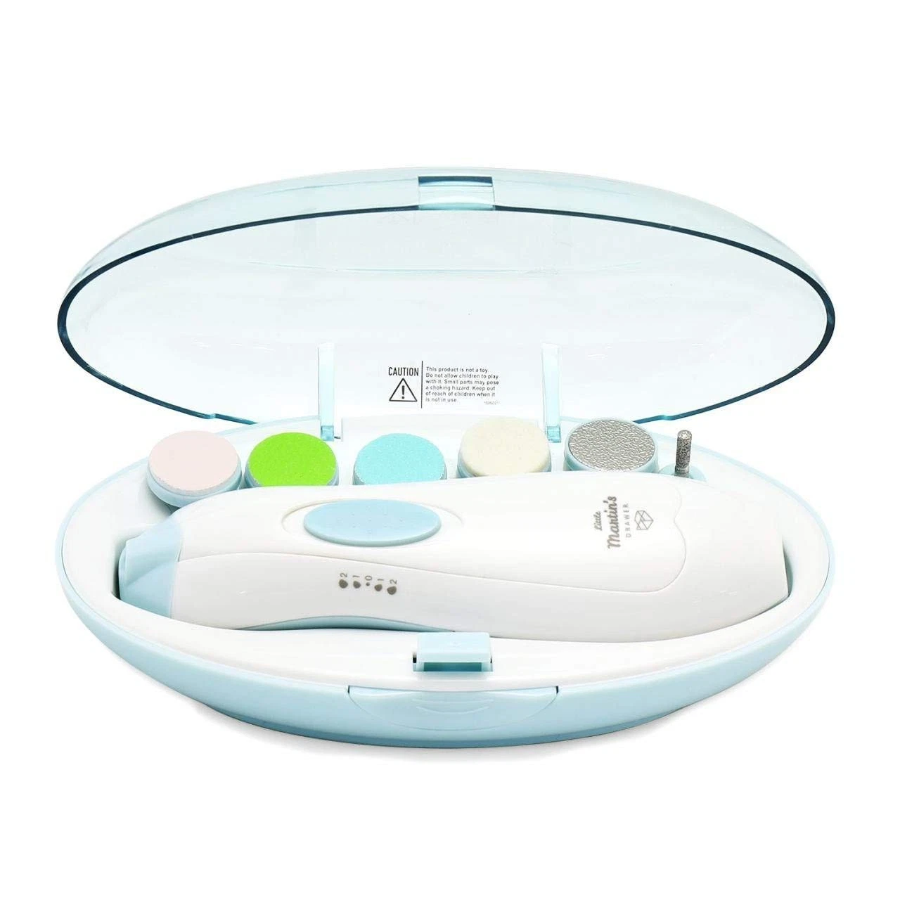 Baby Nail Trimmer File with Light - Safe Electric Nail Clippers Kit for Newbo...