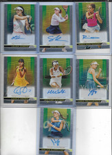 2024 TOPPS CHROME-----TENNIS-----7 WOMEN'S BASE---AUTOGRAPHED--#3