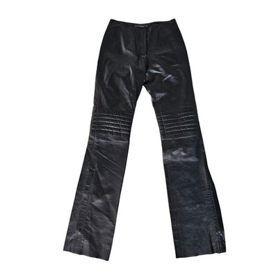 Mackage Black Leather Woman Pants