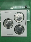 Lot of 3- 1963 Roosevelt Dimes -90% Silver-US Circulated Junk Coins