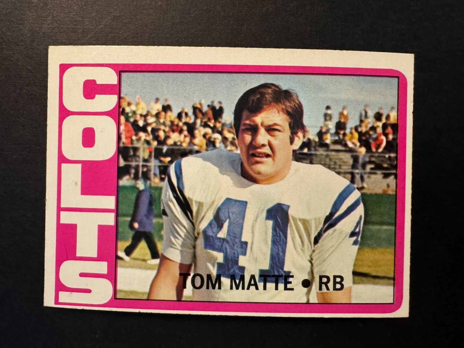 1972 Topps Football #216 Tom Matte view 1