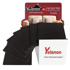 Yelanon Non Slip Furniture Pads -8pcs 6" Grippers Hardwood Floors, Non Skid f...