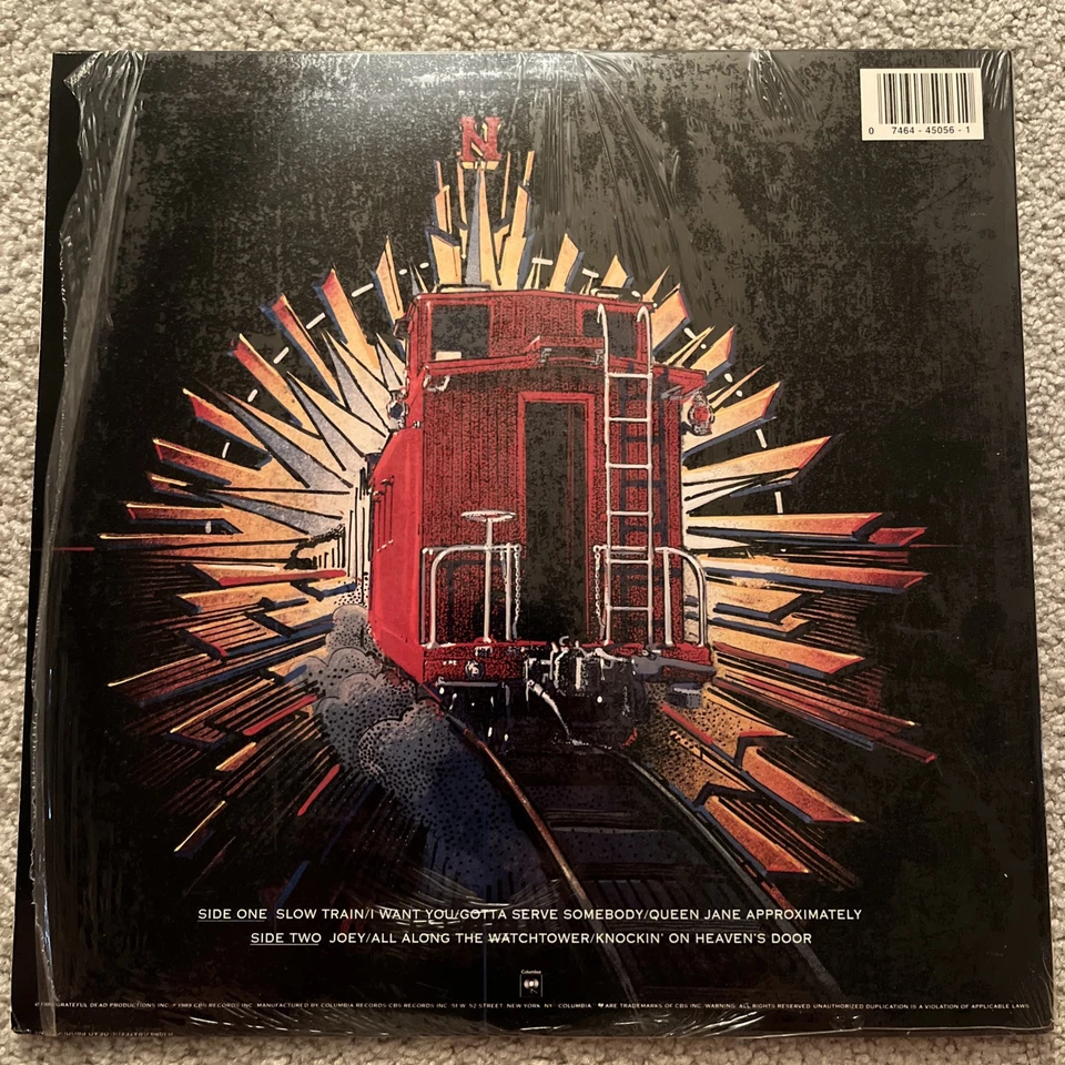 Dylan & The Dead - Bob Dylan Grateful Dead - NM Viny LP w/ Hype - 1st 1989 45056 - Image 2 of 4