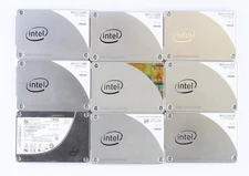 (Lot of 9) Intel Mixed Model 180GB 2.5" SATA 6GB/s SSDs