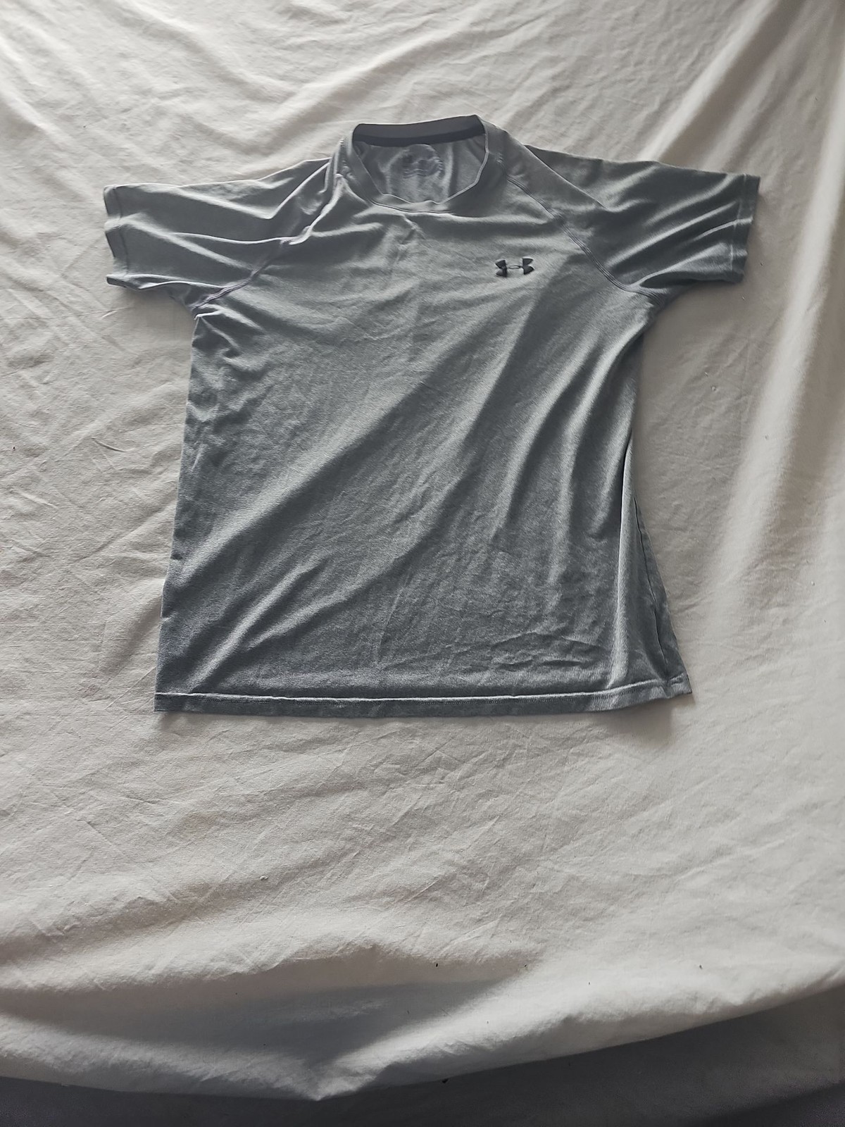 Under Armour Men's HeatGear Grey Short Sleeve Performance Training Shirt  370 image 4