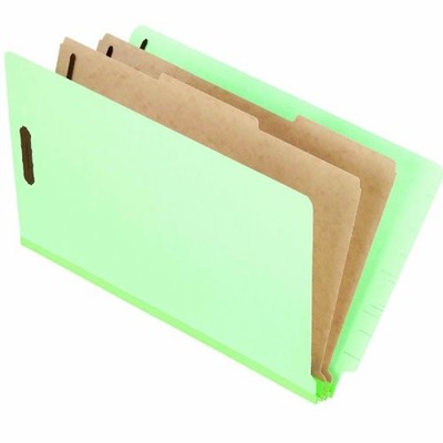 Esselte Pressboard Classification Folders With Divider - Legal - 8.50'' X 14'' -