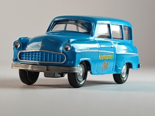 WIKING Opel Caravan '56 Krombacher blu (3362) confezione originale 1:87 - Foto 4 di 12