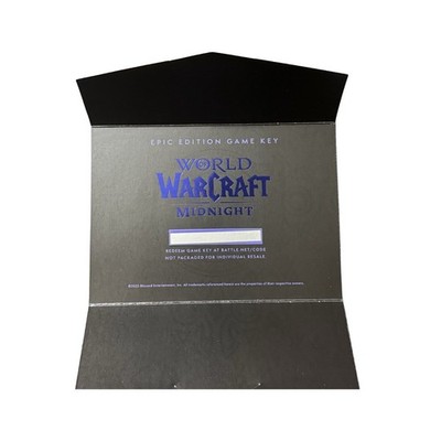 Warcraft WoW Midnight Collector Edition Epic Key Card Code GLOBAL