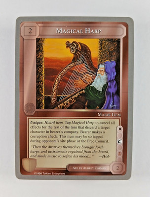 Magical Harp - Middle Earth CCG card (1998 ICE) MECCG Silver Grey Border Reprint