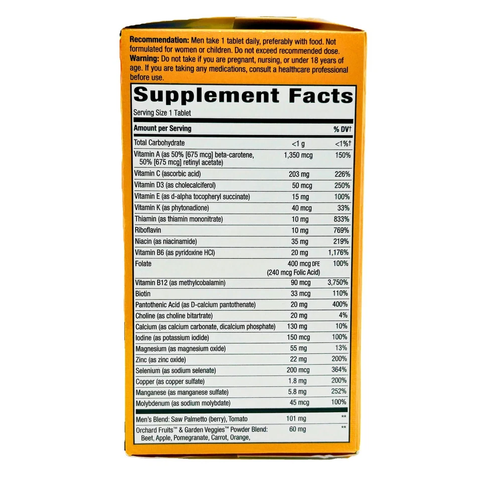 Nature’s Way Alive! Multivitamínico Ultra 50+ Hombre - 60 Comprimidos Foto 2 de 4