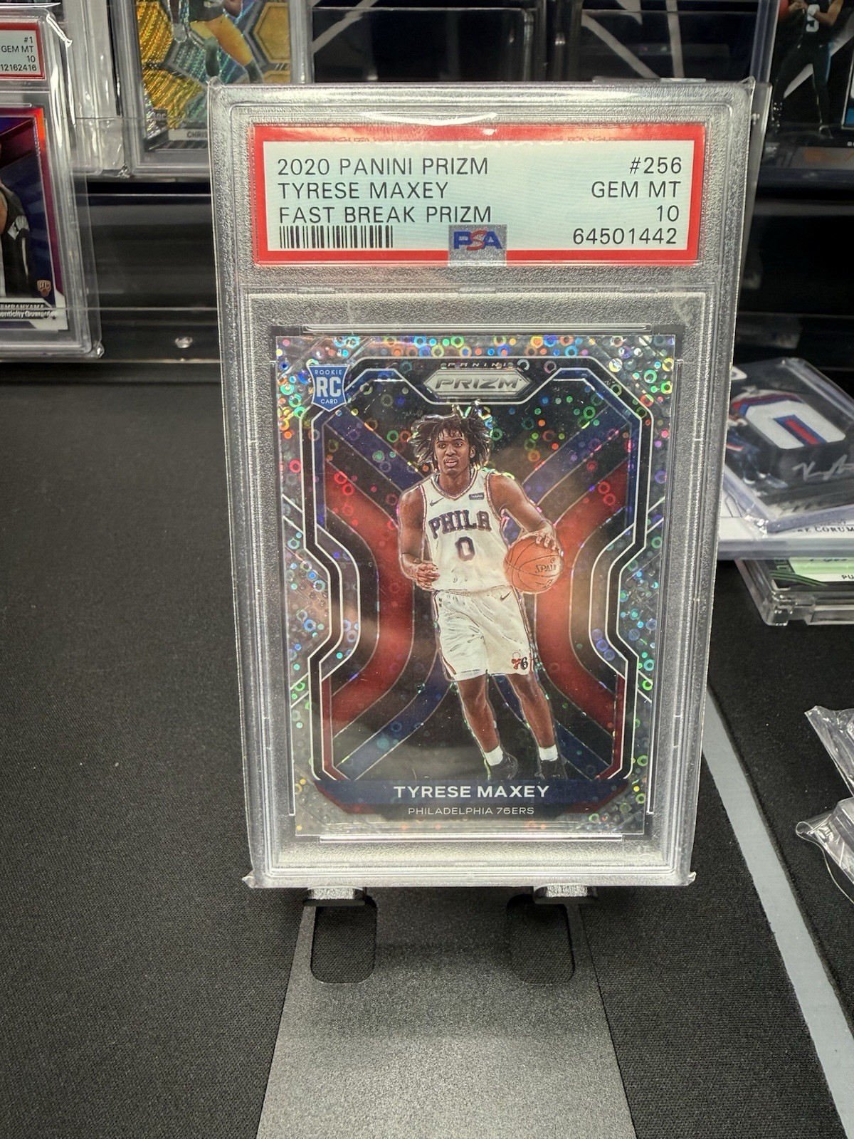 PSA 10 2020-2021 Tyrese Maxey Fast Break Prizm (RC)