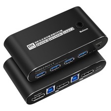 2 Port DisplayPort KVM Switch for 2 Computers, 1440p 165Hz, FreeSync G-SYNC