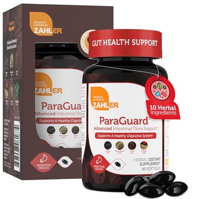 Zahler - ParaGuard Cleanse Softgels - Gut Health Detox Supplement - Formula has