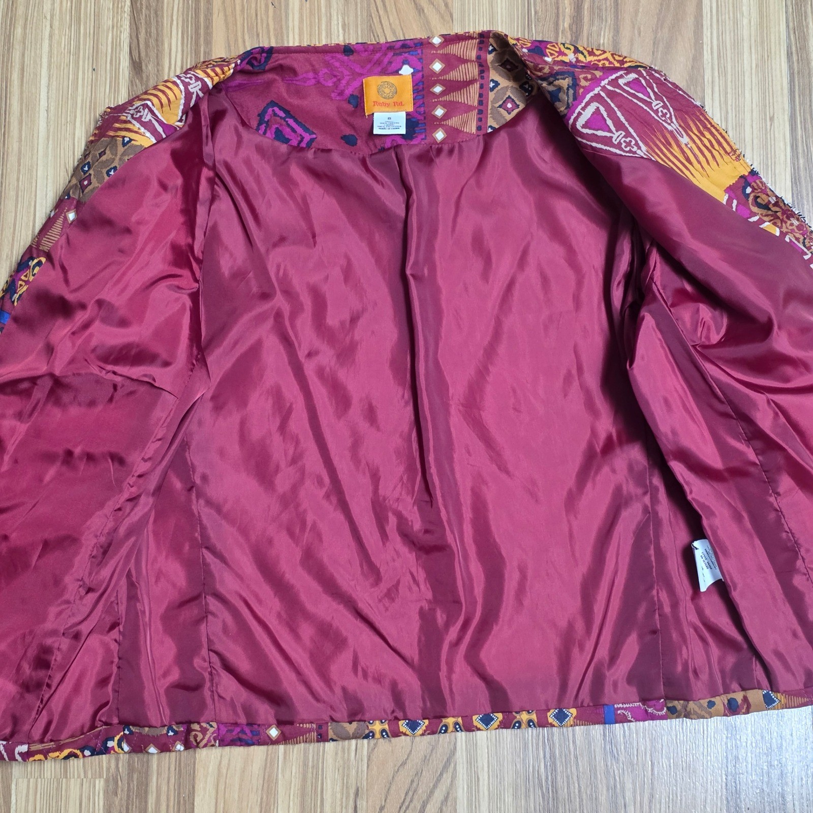 Ruby Rd. Quilted Patchwork Jacket Women's Size 8 … - image 5