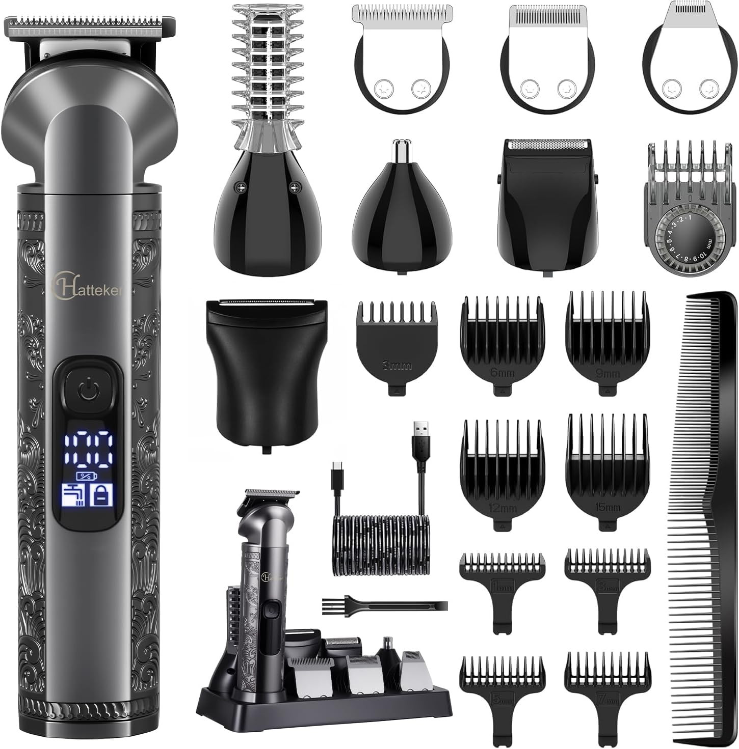 Rasoio per Barba Da Uomo, Senza Fili, 609 G