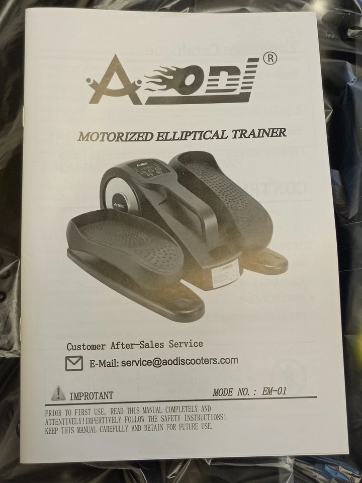 Aodi EM-01 Mini Motorized Under Desk Elliptical Stepper Machine with Remote LCD - Image 3 of 4