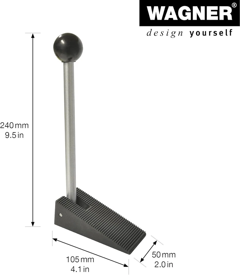 WAGNER Door Wedge/Doorstop Comfort- 105 x 49 x (L) 195 x (W) 49 x (H) 240 mm  - Image 2 of 4