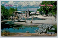 California CA Furnace Creek Ranch Death Valley Horse Carriage Greetings Postcard