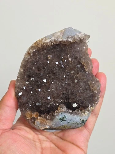 Black Amethyst Crystal Cluster | Raw Natural Stone from India A539