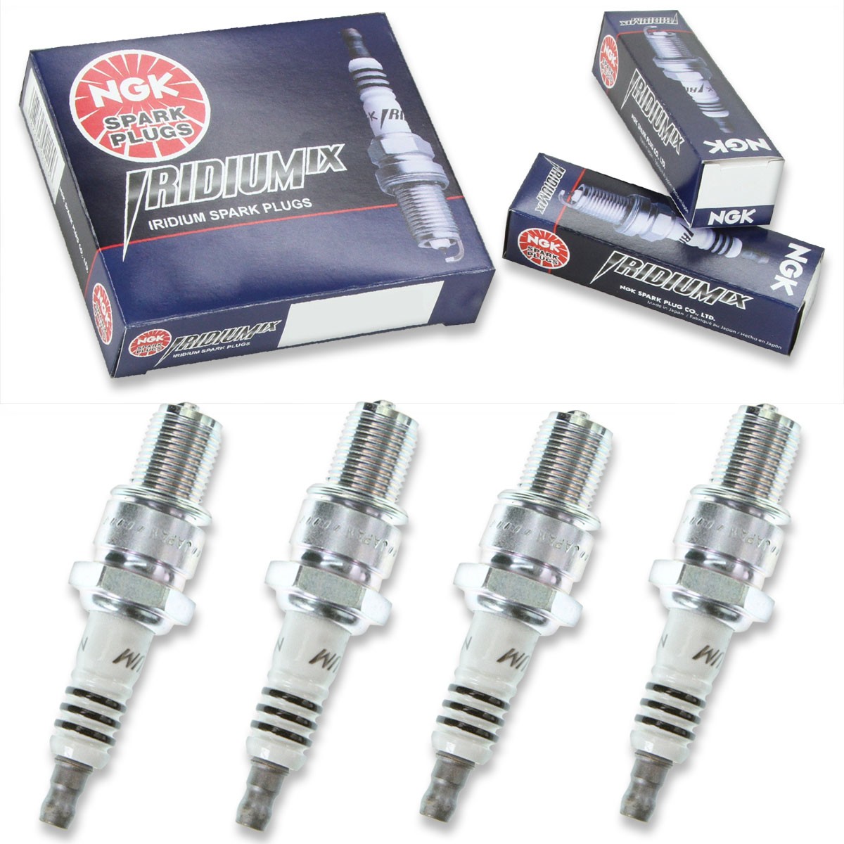 4pcs 2014 Ski-Doo MX Z X E-TEC 600 HO NGK Iridium IX Spark Plugs 594cc 36ci il