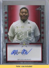 2020 Leaf Metal US Army All-American Bowl Tour 1/1 Myles Murao #ATA-MM4 Auto 4z8